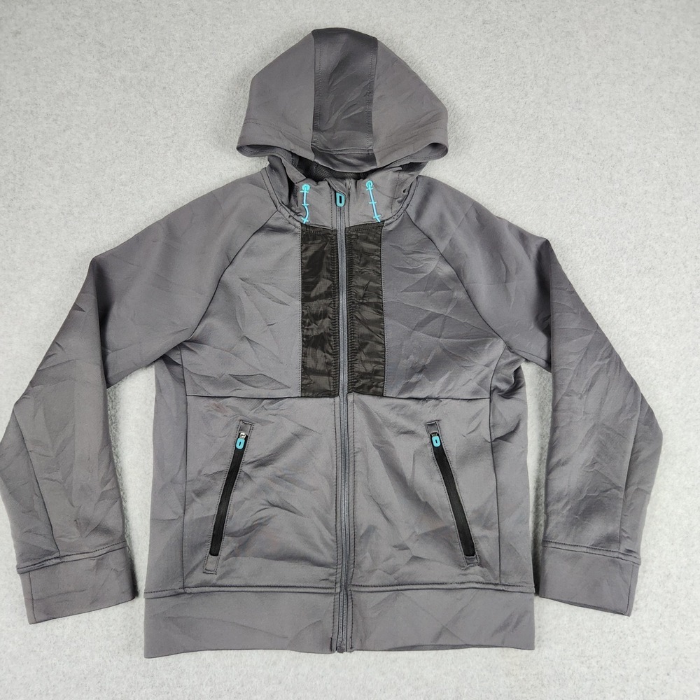 Russell Hooded Jacket Boys L 10-12 Grey‎ Dri-Power 360 Active Performance Zip Up